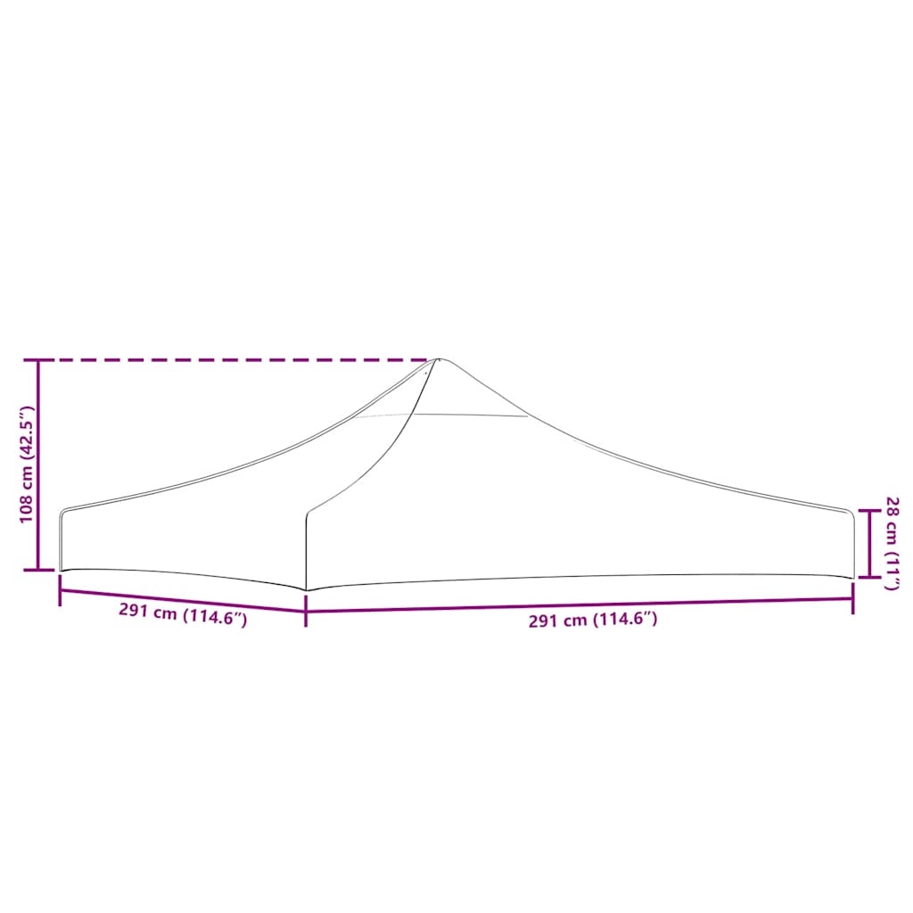 Κάλυμμα Τέντας Εκδηλώσεων Πράσινο 3 x 3 μ. 270 γρ/μ²