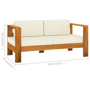 Σετ Σαλόνι Κήπου 9 Τεμαχίων με Μαξιλάρια 100x60 εκ. από Ξύλο Ακακίας - Pakobazaar