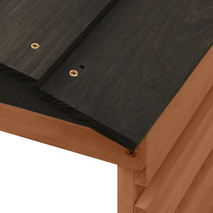 Στέγαστρο για Ρομποτικό Χλοοκοπτικό Μαύρο/Καφέ 78 x 74 x 54 εκ.