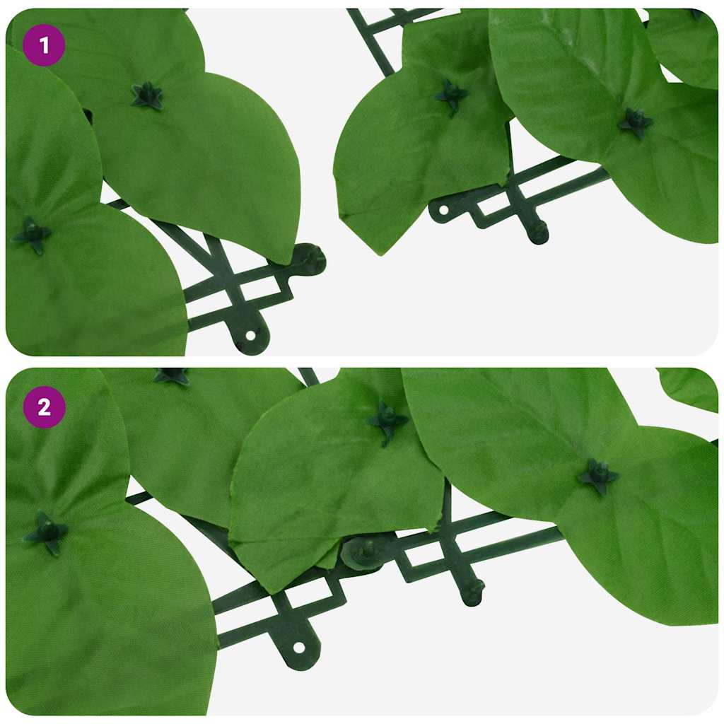 Διαχωριστικό Βεράντας με Πράσινα Φύλλα 500 x 75 εκ.