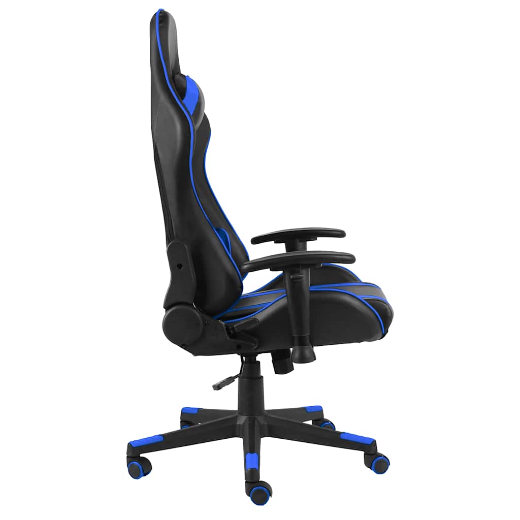 Καρέκλα Gaming Περιστρεφόμενη Μπλε από PVC