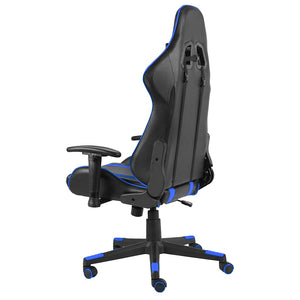 Καρέκλα Gaming Περιστρεφόμενη Μπλε από PVC