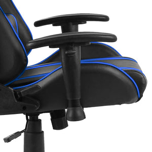 Καρέκλα Gaming Περιστρεφόμενη Μπλε από PVC