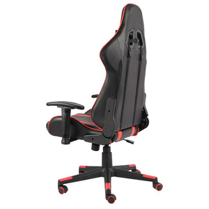 Καρέκλα Gaming Περιστρεφόμενη Κόκκινη από PVC - PAKOBAZAAR