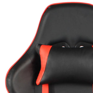 Καρέκλα Gaming Περιστρεφόμενη Κόκκινη από PVC - PAKOBAZAAR