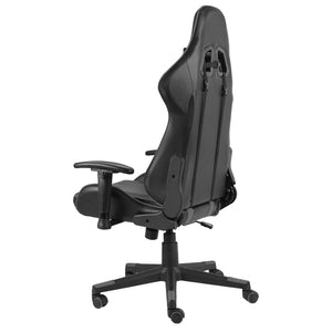Καρέκλα Gaming Περιστρεφόμενη Γκρι PVC - PAKOBAZAAR