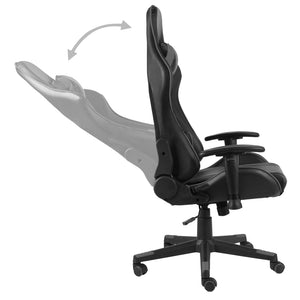 Καρέκλα Gaming Περιστρεφόμενη Γκρι PVC - PAKOBAZAAR