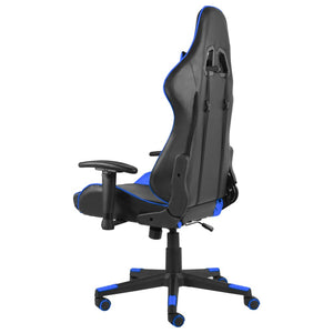 Καρέκλα Gaming Περιστρεφόμενη Μπλε PVC - PAKOBAZAAR