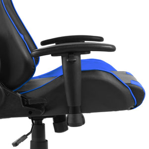 Καρέκλα Gaming Περιστρεφόμενη Μπλε PVC - PAKOBAZAAR