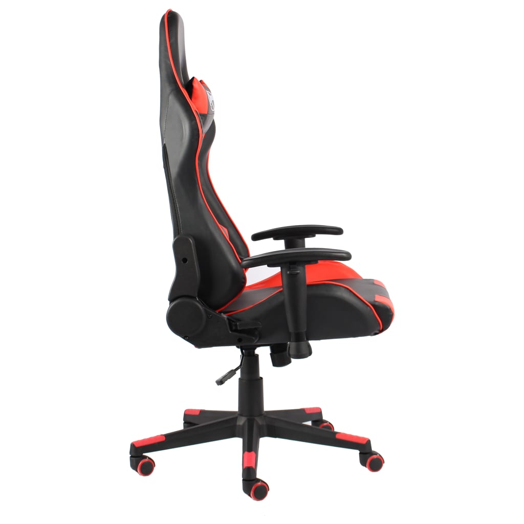 Καρέκλα Gaming Περιστρεφόμενη Κόκκινη PVC - PAKOBAZAAR