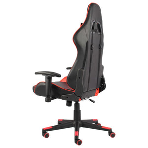 Καρέκλα Gaming Περιστρεφόμενη Κόκκινη PVC - PAKOBAZAAR