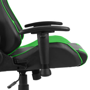 Καρέκλα Gaming Περιστρεφόμενη Πράσινη PVC - PAKOBAZAAR