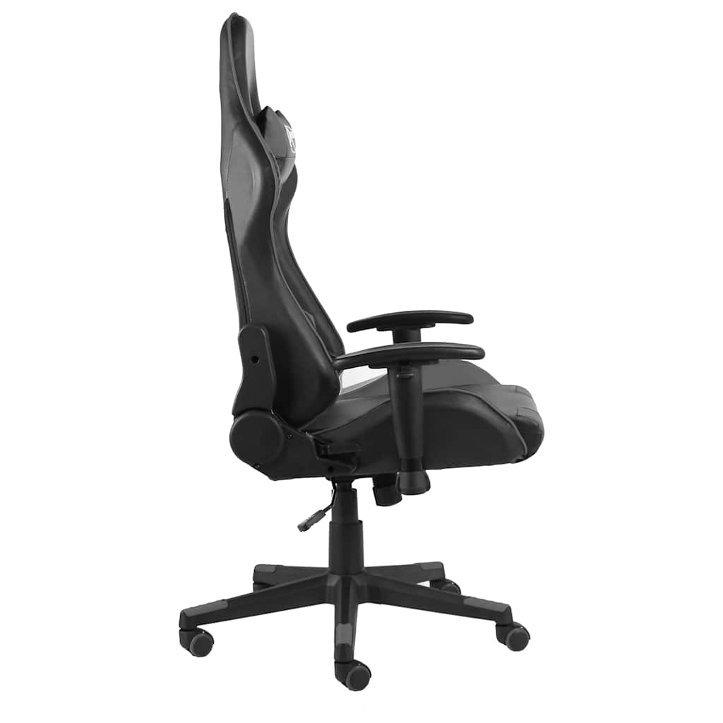 Καρέκλα Gaming Περιστρεφόμενη Γκρι PVC