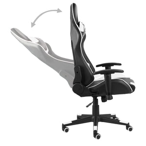 Καρέκλα Gaming Περιστρεφόμενη Λευκή PVC - PAKOBAZAAR