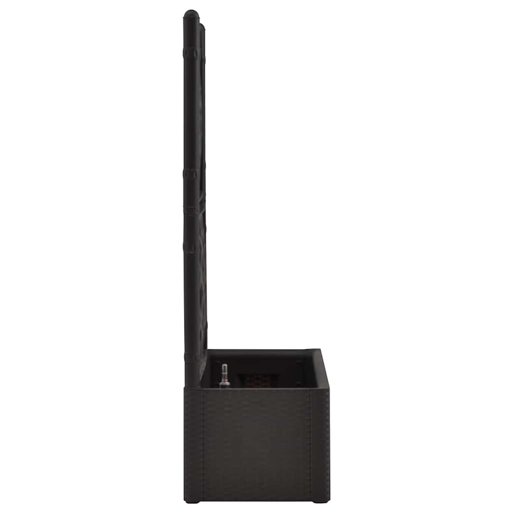 Ζαρντινιέρα Κήπου Ανθρακί με Καφασωτό και Αυτόματο Πότισμα