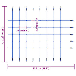 Δίχτυ Αναρρίχησης Μπλε 200 x 150 εκ. - Pakobazaar