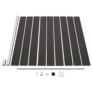 Πάνελ Περίφραξης Μαύρο 175 x 186 εκ. από WPC - PAKOBAZAAR
