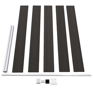Πάνελ Περίφραξης Μαύρο 175 x 105 εκ. από WPC - PAKOBAZAAR