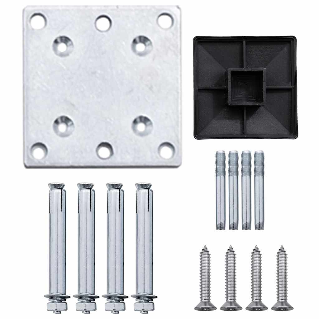 Πάνελ Περίφραξης Μαύρο 95 x 186 εκ. από WPC - PAKOBAZAAR