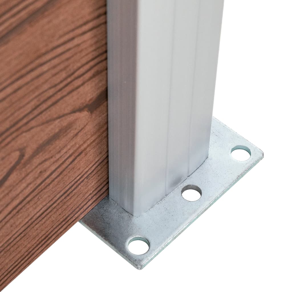 Πάνελ Περίφραξης Καφέ 175 x 146 εκ. από WPC - PAKOBAZAAR