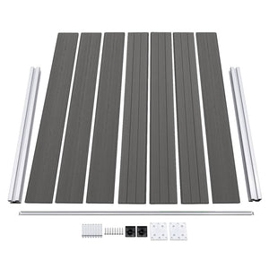 Πάνελ Περίφραξης Γκρι 180 x 146 εκ. από WPC - PAKOBAZAAR