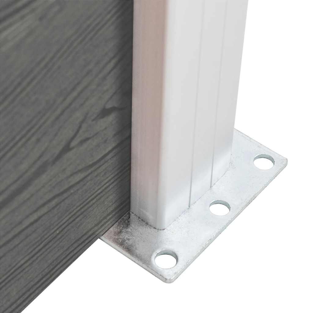 Πάνελ Περίφραξης Γκρι 175 x 146 εκ. από WPC - PAKOBAZAAR