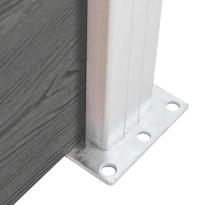 Πάνελ Περίφραξης Γκρι 175 x 146 εκ. από WPC - PAKOBAZAAR