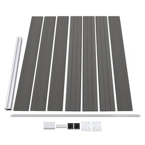 Πάνελ Περίφραξης Γκρι 175 x 146 εκ. από WPC - PAKOBAZAAR