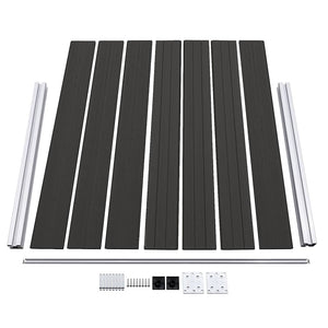 Πάνελ Περίφραξης Μαύρο 180 x 146 εκ. από WPC - PAKOBAZAAR
