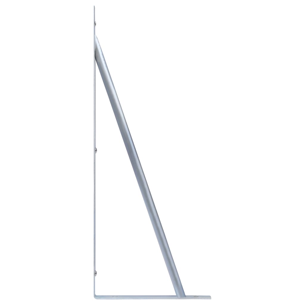 Βραχίονες Στήριξης Στύλων Περίφραξης 2 τεμ. Γαλβανισμένο Ατσάλι - PAKOBAZAAR