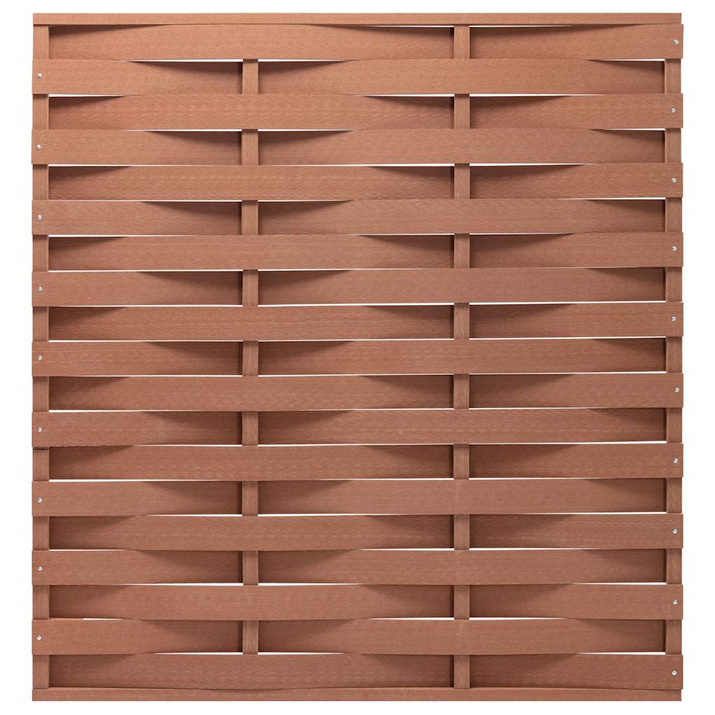 Πάνελ Περίφραξης Καφέ 170 x 180 εκ. από WPC - Pakobazaar