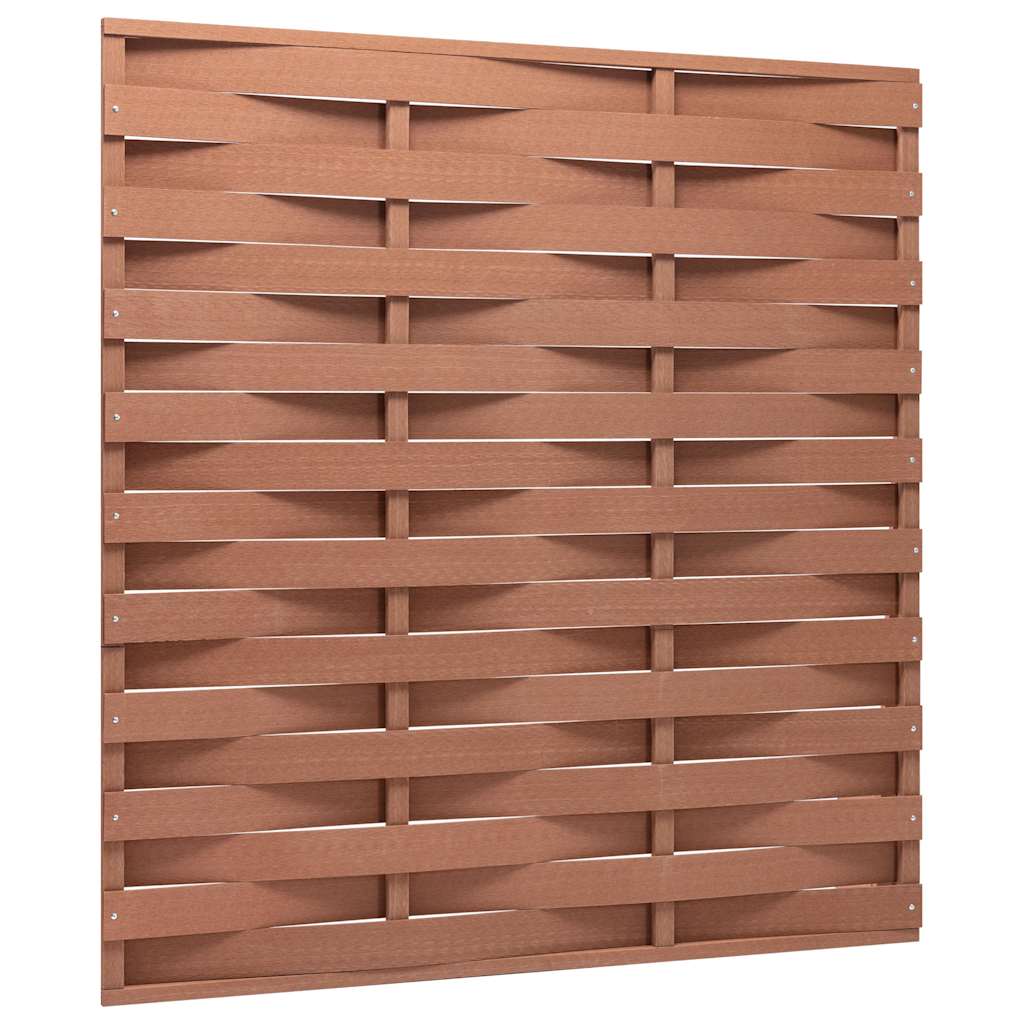 Πάνελ Περίφραξης Καφέ 170 x 180 εκ. από WPC - Pakobazaar