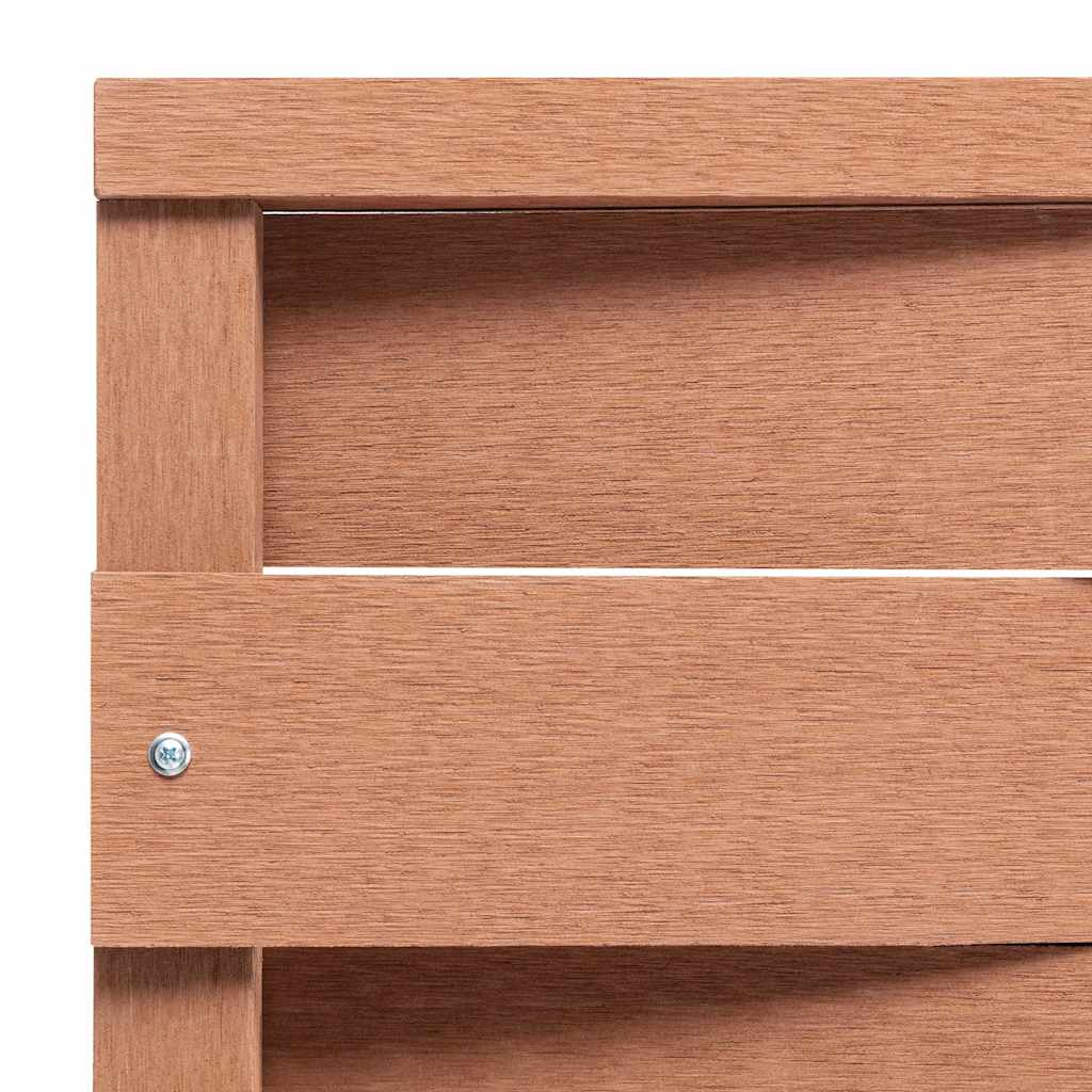 Πάνελ Περίφραξης Καφέ 170 x 180 εκ. από WPC - Pakobazaar