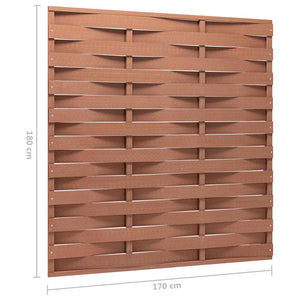 Πάνελ Περίφραξης Καφέ 170 x 180 εκ. από WPC - Pakobazaar