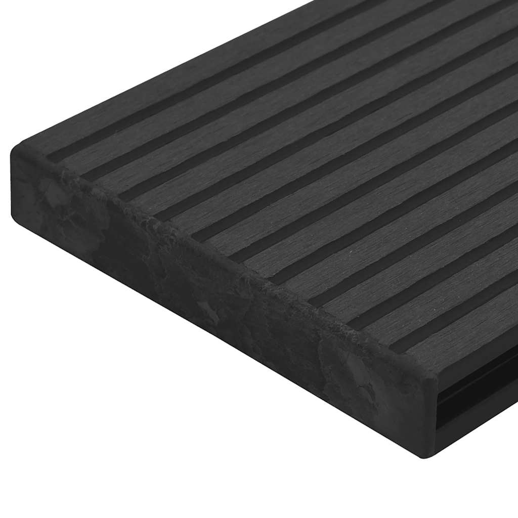 Τερματικά Πώματα για Σανίδες Deck 10 τεμ. Μαύρα Πλαστικά - PAKOBAZAAR