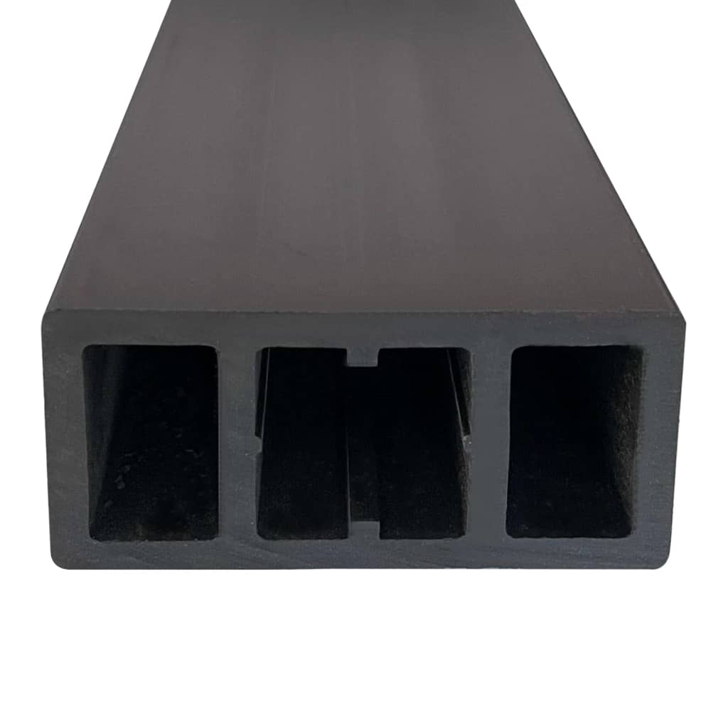 Δοκοί Deck 6 τεμ. Μαύροι 170 x 8,5 x 4,5 εκ. από WPC - Pakobazaar