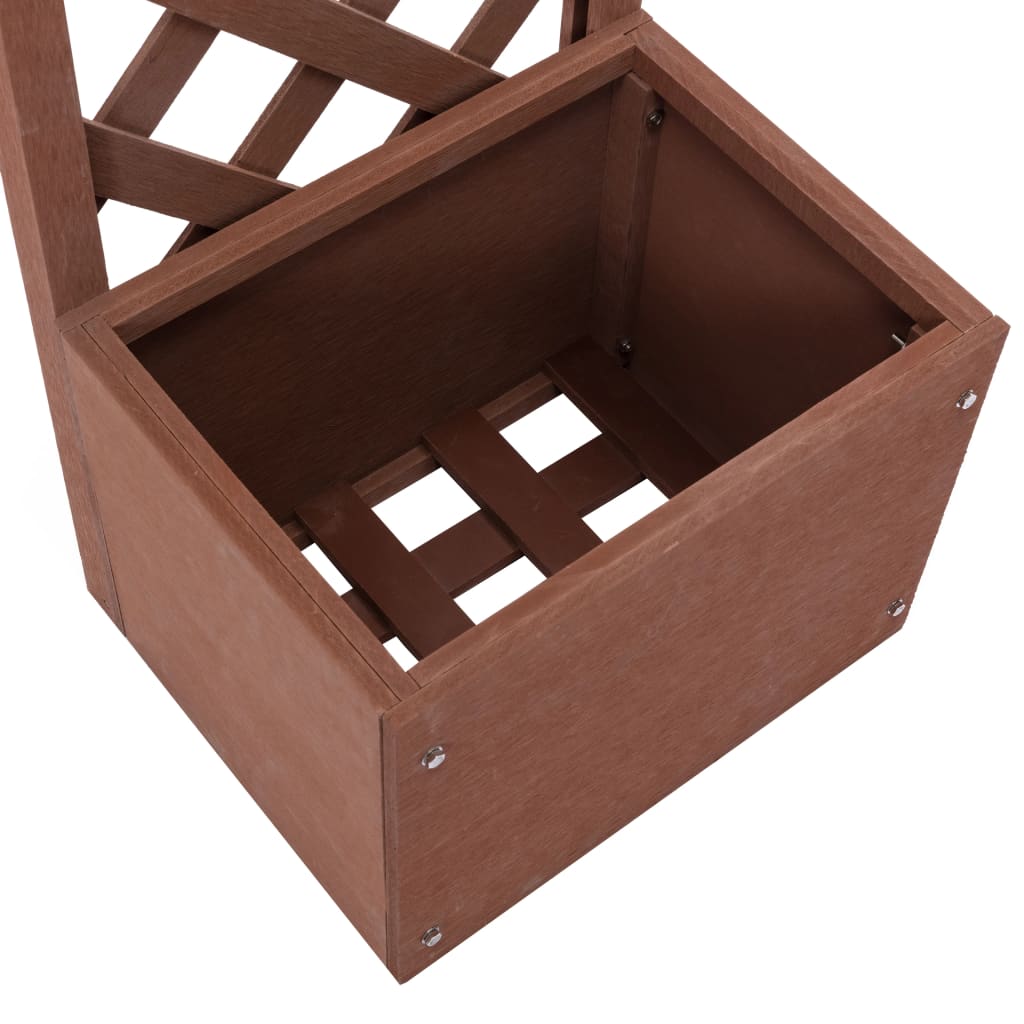 Γλάστρα με Καφασωτό 40 x 30 x 135 εκ. από WPC - Pakobazaar