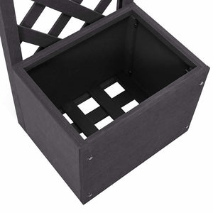 Γλάστρα με Καφασωτό 40 x 30 x 135 εκ. από WPC - Pakobazaar