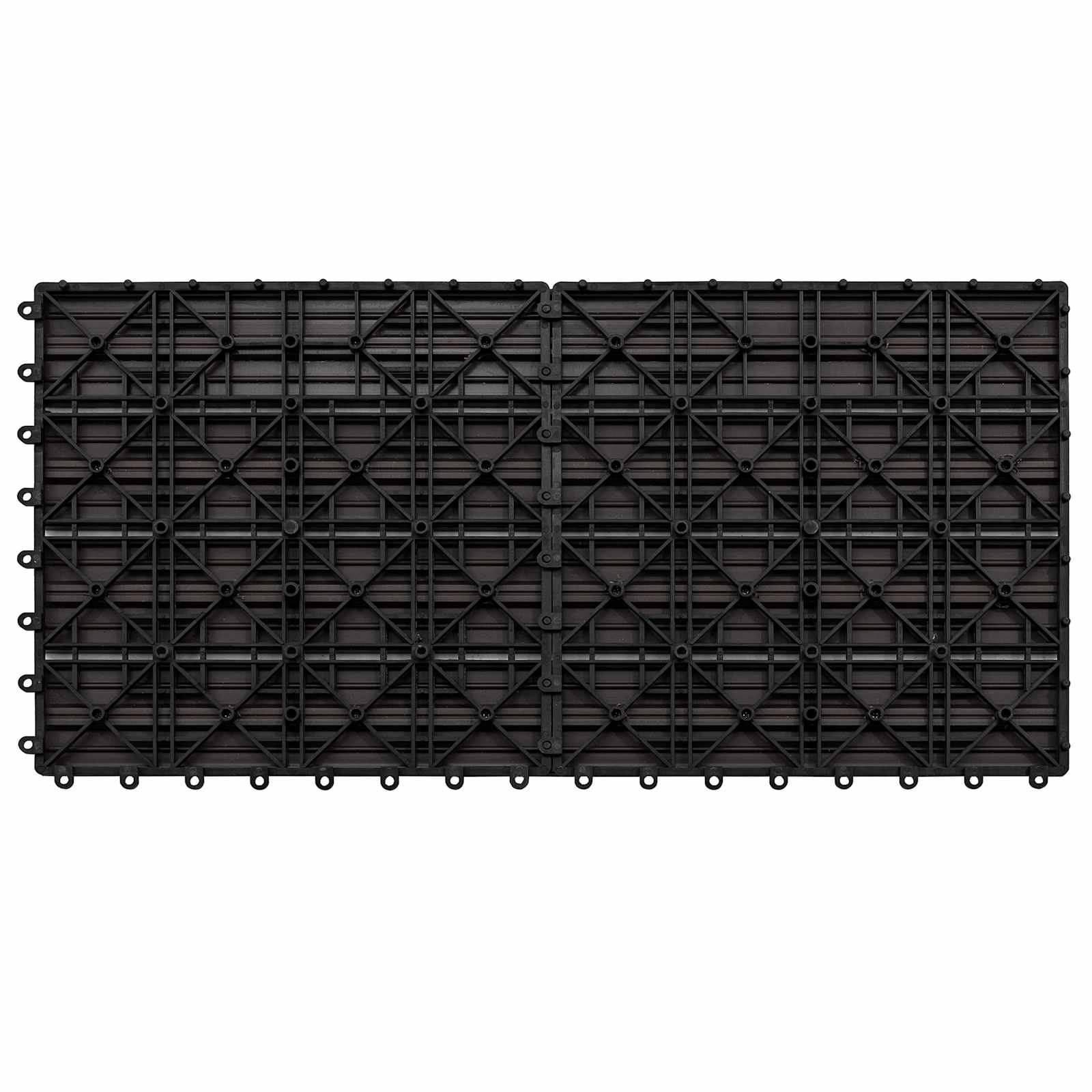 Πλάκα Κατασκευής 6 pcs Σκούρο Καφέ 60 x 30 cm WPC - Pakobazaar