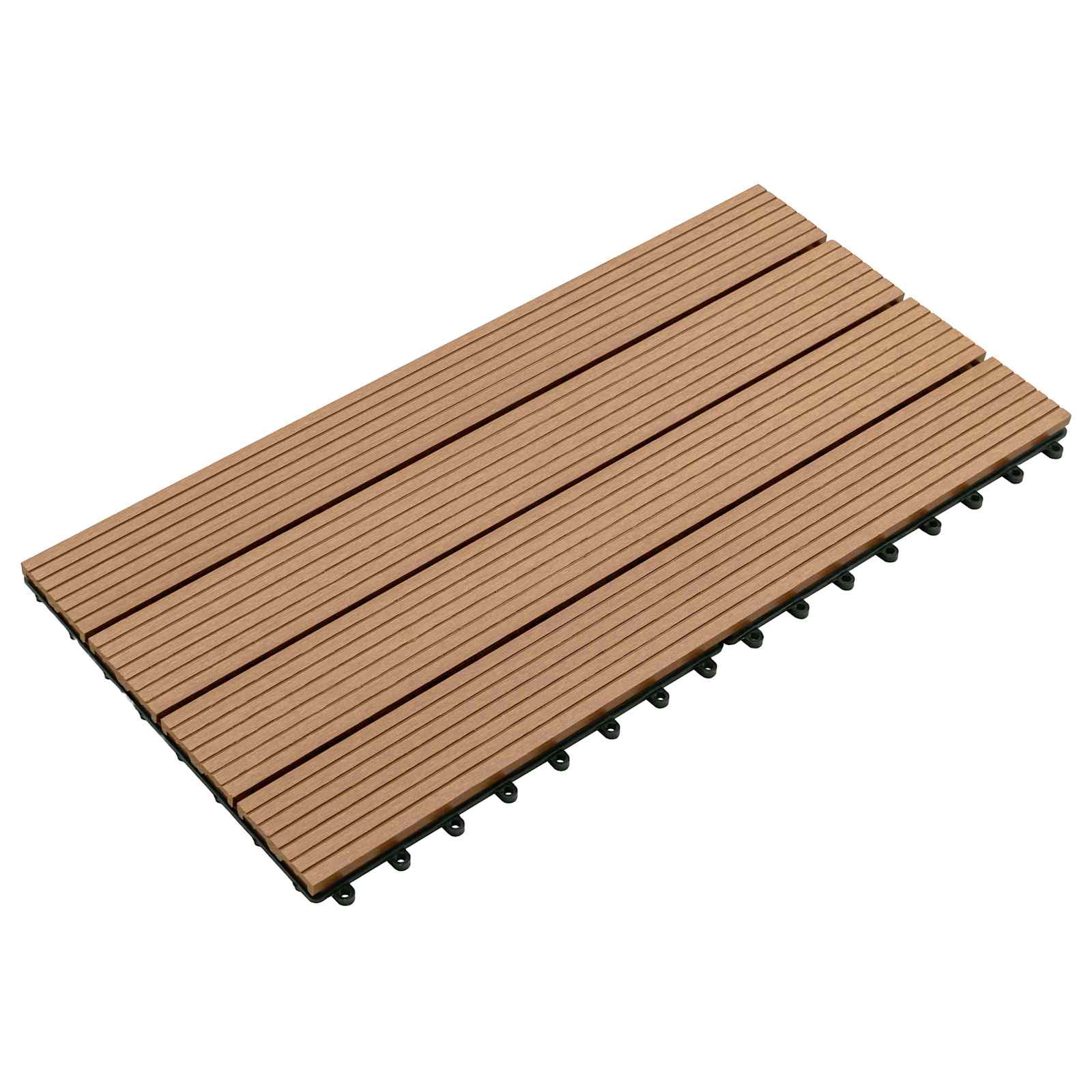 Πλάκα Κατασκευής 6 pcs Καφέ 60 x 30 cm WPC - Pakobazaar