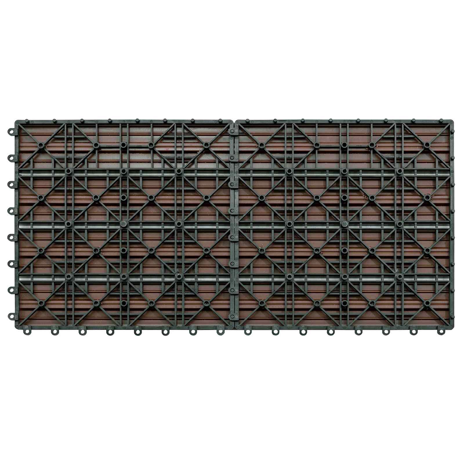 Πλάκα Κατασκευής 6 pcs Καφέ 60 x 30 cm WPC - Pakobazaar