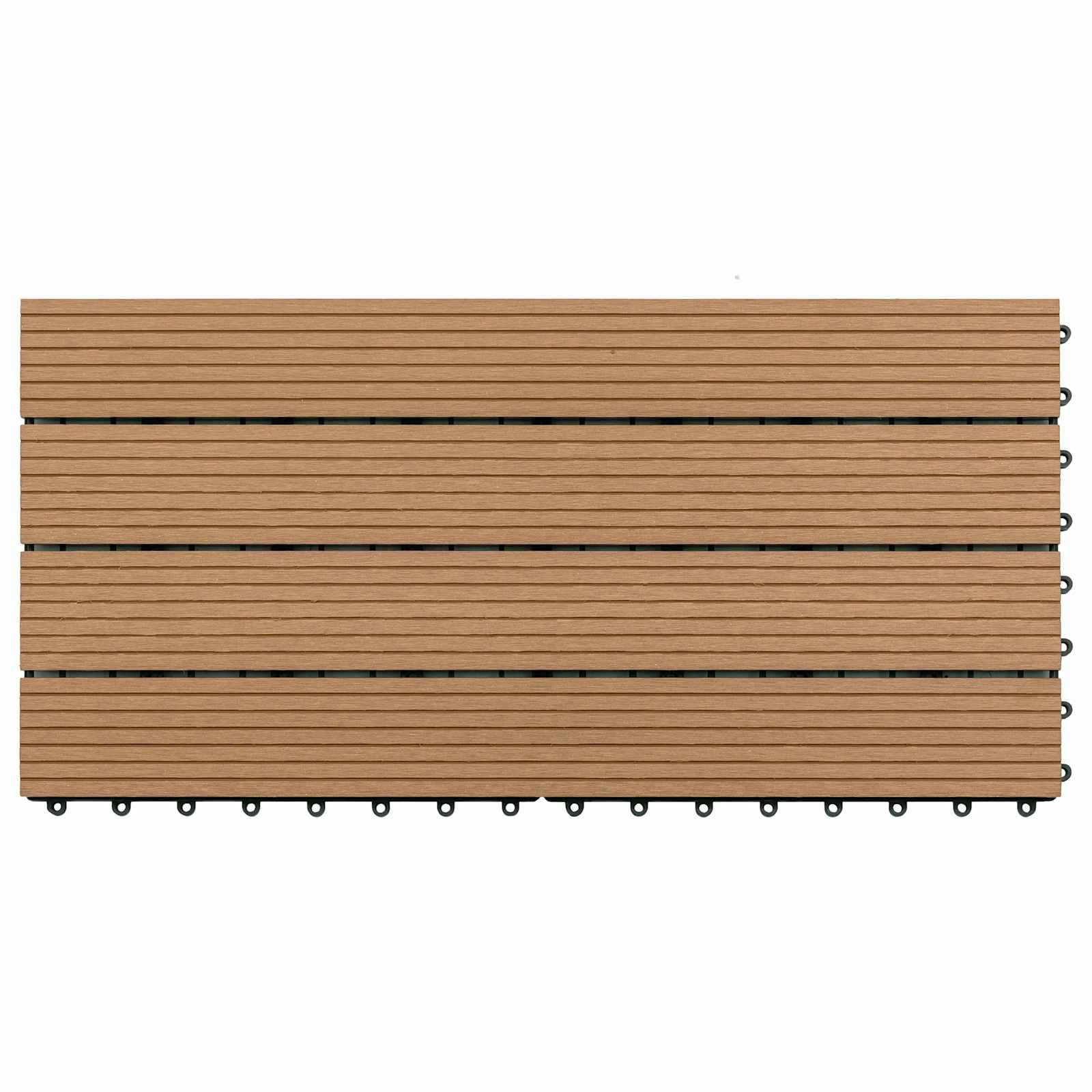 Πλάκα Κατασκευής 6 pcs Καφέ 60 x 30 cm WPC - Pakobazaar
