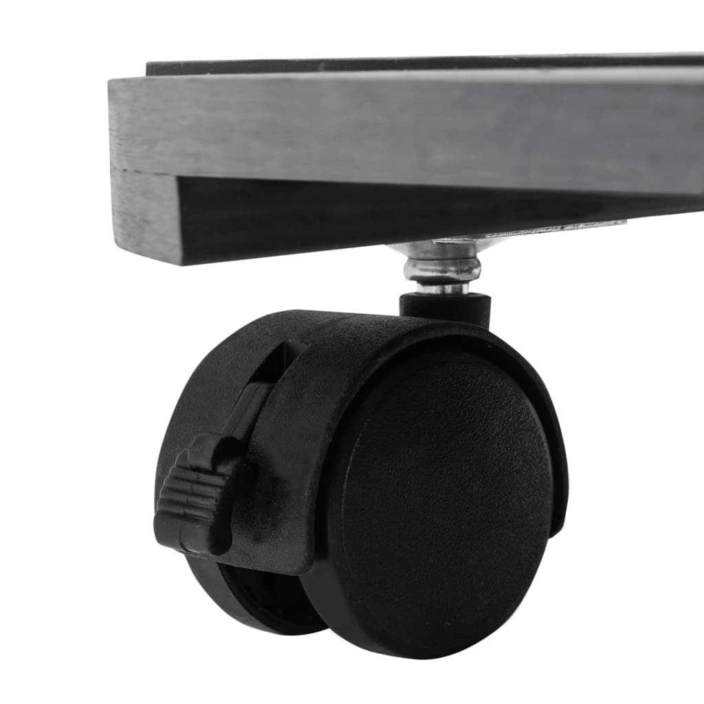 Βάσεις για Γλάστρες με Ρόδες 2 τεμ. Γκρι Ø30x7,5 εκ. από WPC - PAKOBAZAAR