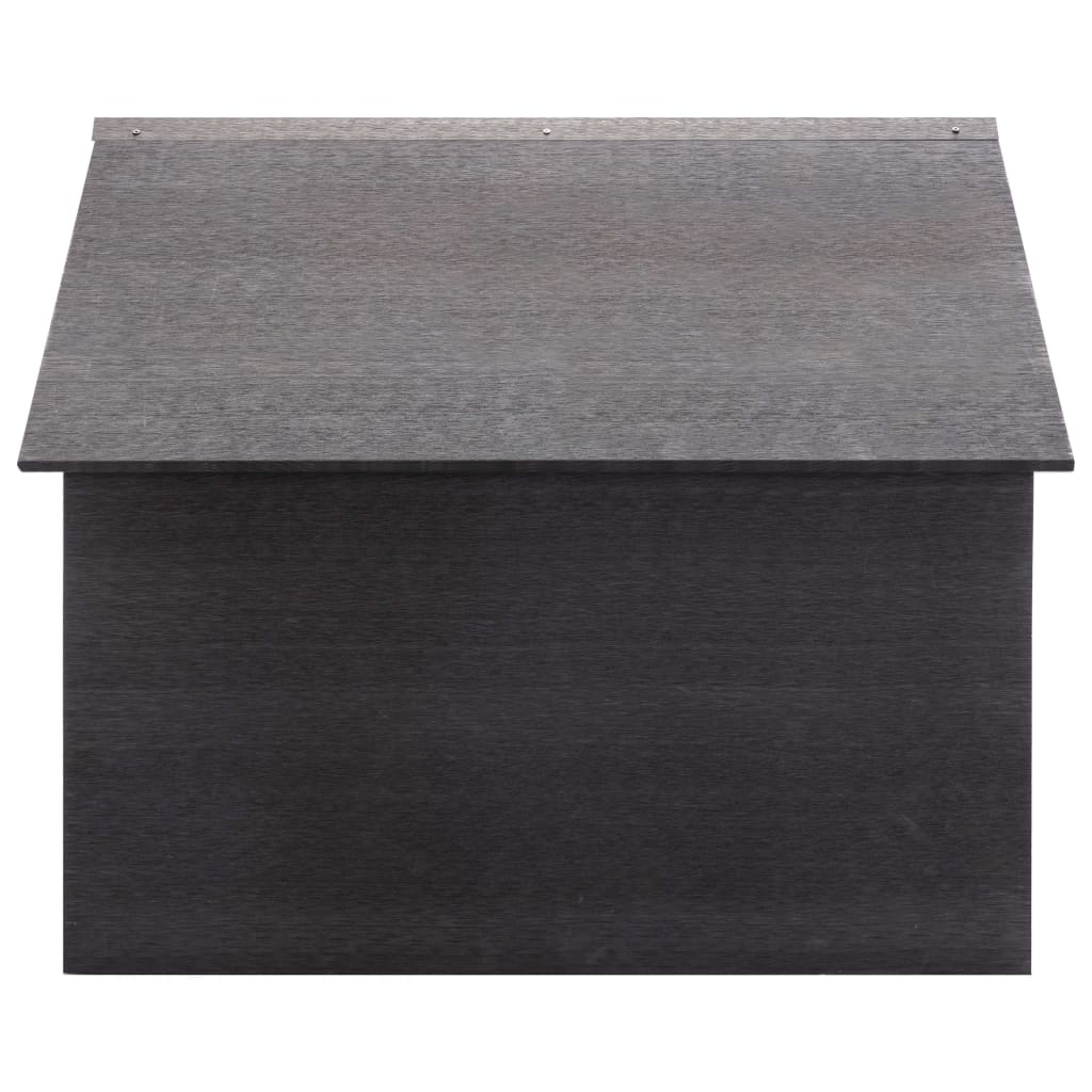 Στέγαστρο Χλοοκοπτικού Γκρι 80 x 80 x 70 εκ. από WPC - PAKOBAZAAR