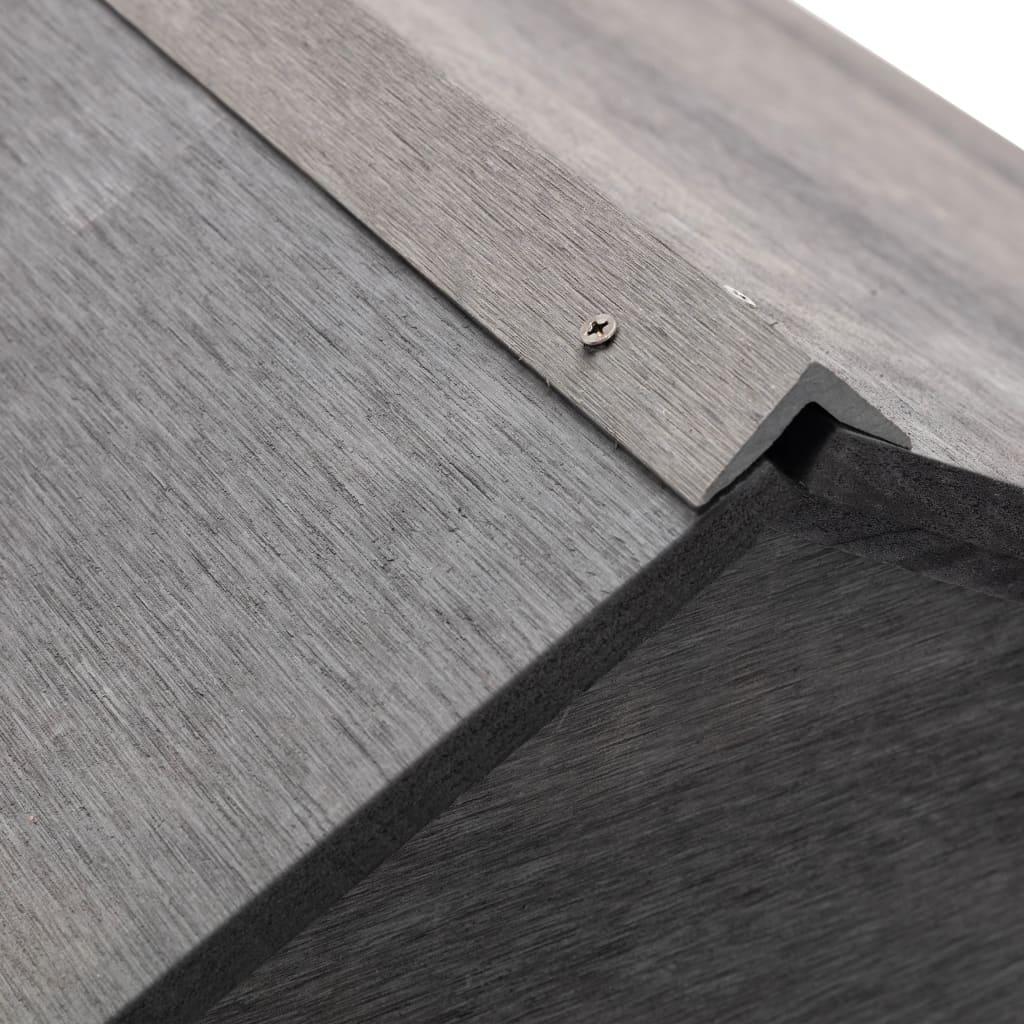 Στέγαστρο Χλοοκοπτικού Γκρι 80 x 80 x 70 εκ. από WPC - PAKOBAZAAR