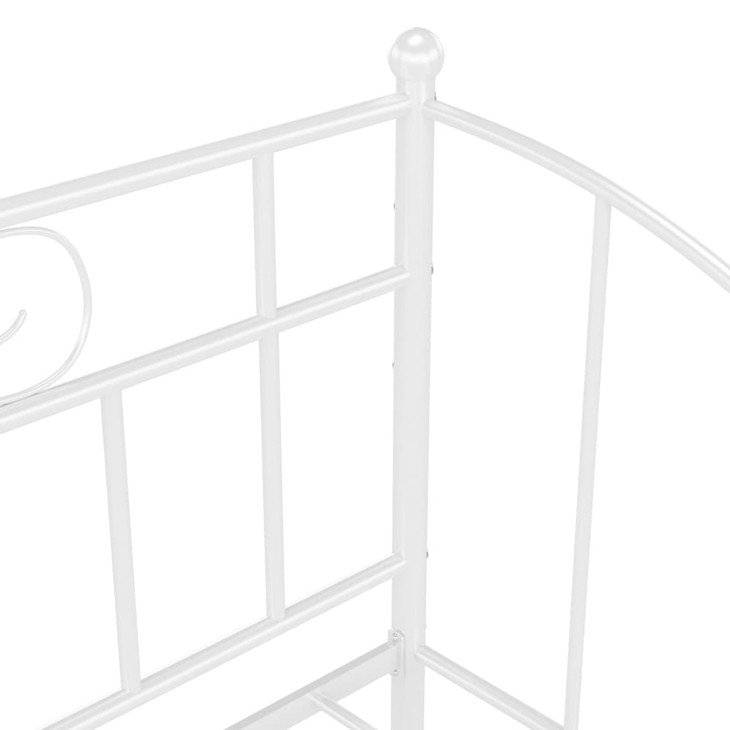 Πλαίσιο για Καναπέ - Κρεβάτι Λευκό 90 x 200 εκ. Μεταλλικό