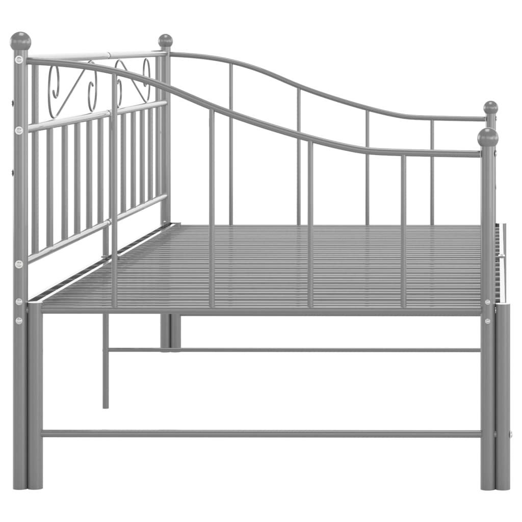 Πλαίσιο για Καναπέ - Κρεβάτι Γκρι 90 x 200 εκ. Μεταλλικό