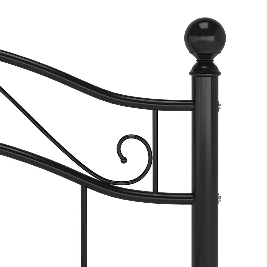 Πλαίσιο Κρεβατιού Μαύρο 90 x 200 εκ. Μεταλλικό - Pakobazaar