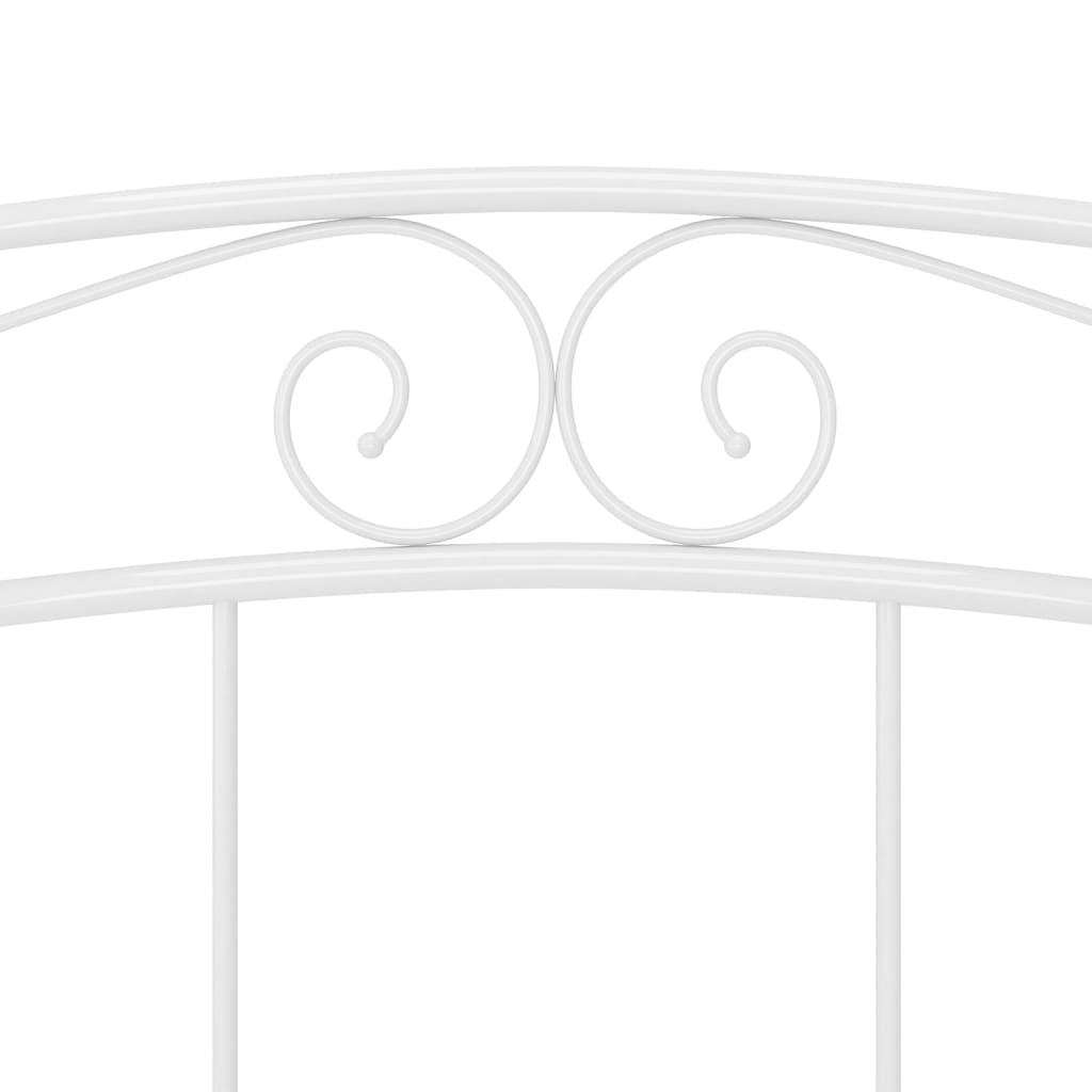 Πλαίσιο Κρεβατιού Λευκό 160 x 200 εκ. Μεταλλικό