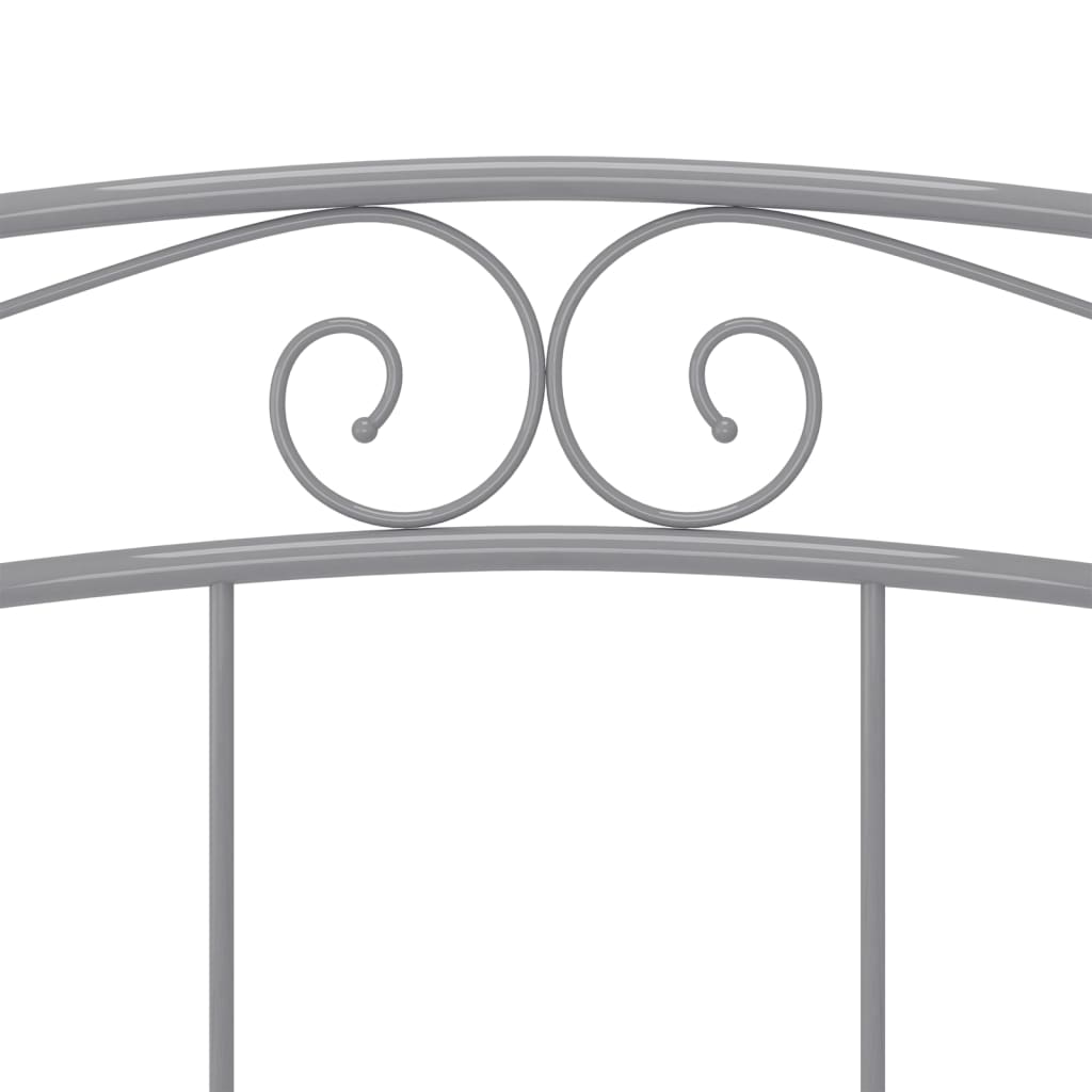 Πλαίσιο Κρεβατιού Γκρι 200 x 200 εκ. Μέταλλο